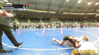 102 lbs Consolation - Maisyn Lott, Bison Takedown Club vs Solana White, Spartan Mat Club