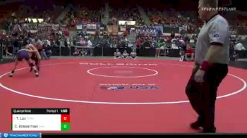 109 lbs Quarterfinal - Taylor Lux, Tonganoxie vs Citori Bosserman, Oakley