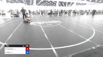 43 lbs Rr Rnd 3 - Mulcahy McPeck, Matsu Matmen vs Carson Dick, Team Grand Valley Elite