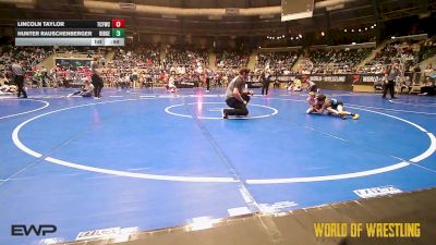 58 lbs Consi Of 16 #2 - Lincoln Taylor, Techfall Wrestling Club vs Hunter Rauschenberger, Ridge Wrestling Club