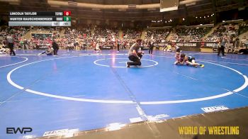 58 lbs Consi Of 16 #2 - Lincoln Taylor, Techfall Wrestling Club vs Hunter Rauschenberger, Ridge Wrestling Club