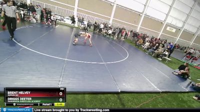 78 lbs Quarterfinal - Brent Helvey, Suples WC vs Driggs Deeter, Sanderson Wrestling Academy