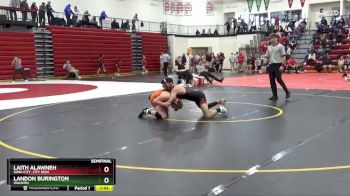 150 lbs Semifinal - Landon Burington, Waukon vs Laith Alawneh, Iowa City, City High