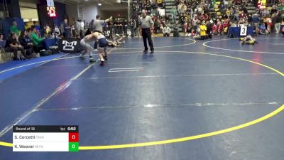 108 lbs Round Of 16 - Silas Corcetti, Franklin Regional vs Kellen Weaver, Reynolds