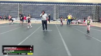 56 lbs Round 5 (6 Team) - Jackson Wells, Terps East Coast Elite vs Aidyn Crabb, Riverheads