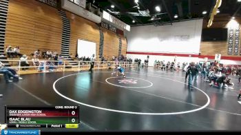 105 lbs Cons. Round 2 - Dax Edgeington, Shoshoni Junior High School vs Isaac Blau, Lovell Middle School