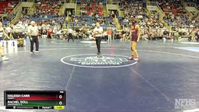 136 lbs Cons. Round 2 - Haleigh Carr, Minot vs Rachel Doll, Napoleon G-S