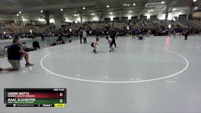 120 lbs Round 3 - Jaxon Watts, Warren County Pioneers vs Isaac Slaughter, West Forsyth & Pedraza
