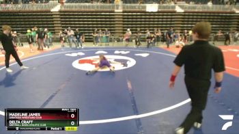 87 lbs 3rd Place Match - Madeline James, Saratoga Wrestling Club vs Delta Craft, Greybull Basin Athletic Club