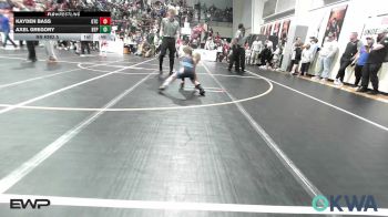 60 lbs Rr Rnd 5 - Kayden Bass, Grove Takedown Club vs Axel Gregory, Tulsa Blue T Panthers