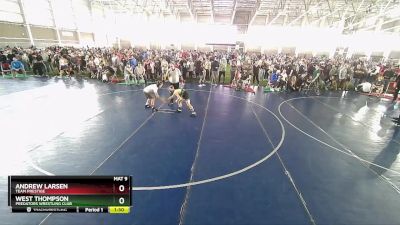 100 lbs Cons. Round 3 - Andrew Larsen, Team Prestige vs West Thompson, Predators Wrestling Club