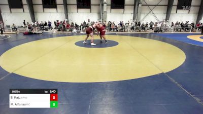 285 lbs Consi Of 8 #2 - Benjamin Katz, Springfield vs Michael Alfonso, Rhode Island College