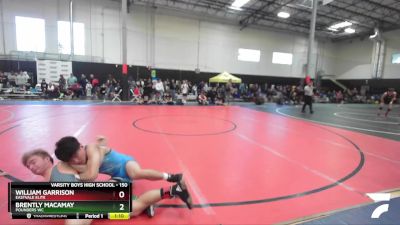 150 lbs Quarterfinal - William Garrison, Eastvale Elite vs Brently Macamay, POUNDERS WC