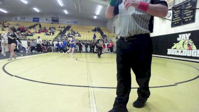 120 lbs Quarterfinal - Elisabeth Courverler, Sapulpa HS Girls vs Meria McPhetters, Inola