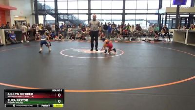 N-2 lbs Round 1 - Zura Pastor, Marion Wolves vs Ashlyn Dietiker, Anamosa Wrestling Club