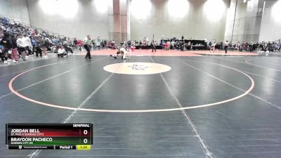 113 lbs Semifinal - Braydon Pacheco, Garden City HS vs Jordan Bell, St. Pius X (Kansas City)