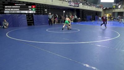 125 lbs Consi Of 8 #2 - Bryson Gingrich, Robesonia vs Rickie Melendez, Philadelphia