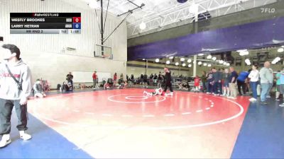 53 lbs Rr Rnd 2 - Westly Brookes, Heritage Wrestling Club vs Larry Hetran, Angry Peach Wrestling Center