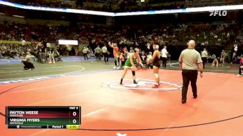 140 Class 1 lbs Quarterfinal - Virginia Myers, Smithville vs Payton Weese, Marceline