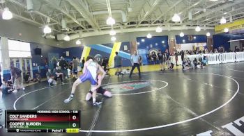 138 lbs Cons. Round 3 - Cooper Burden, JW Mitchell HS vs Colt Sanders, Wicked Clover