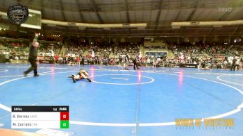 58 lbs Quarterfinal - Brantley Barnes, Ares Wrestling Club vs Max Corrado, The Best Wrestler
