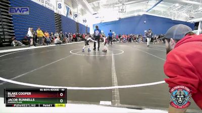 40 lbs Round 3 - Blake Cooper, Butler vs Jacob Runnells, Garden Plain