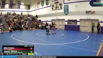 37-41 lbs Quarterfinal - Dirk Powell, Ruby Mountain vs Wesley Herold, Greenwave Youth Wrestling Club