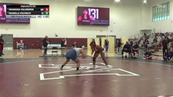 180 lbs 3rd Place Match - Isabella Pacheco, Cerritos College vs Shanaria Killebrew, Bakersfield College