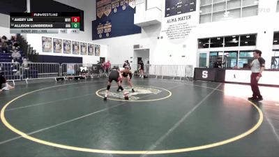 105 lbs Cons. Round 2 - Allison Lumbreras, Anaheim vs Avery Lin, Mission Viejo