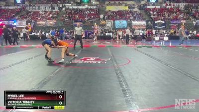 G - 100 lbs Cons. Round 4 - Victoria Tenney, Billings Skyview (Girls) vs Mykel Lee, Flathead (Kalispell) (Girls)