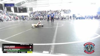 70 lbs Champ. Round 2 - Logan Dodge, Michigan Premier WC vs Braylon Anderson, Open Mats Wrestling Club