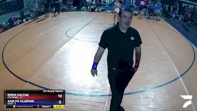 126 lbs Placement Matches (8 Team) - Zoe Greer, Colorado vs Avery Colvin, Utah