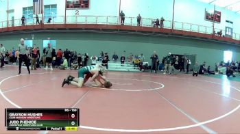 150 lbs Cons. Semi - Grayson Hughes, Club Madison Wrestling vs Judd Phenicie, Zionsville Wrestling Club