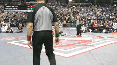 4A 138 lbs Cons. Semi - Brant Wallen, Lincoln Charter School vs Caleb Saldana, Uwharrie Charter Academy