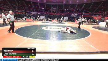 1A 152 lbs Champ. Round 1 - Jase Grunder, Erie vs Max Kelly, Kewanee (H.S.)