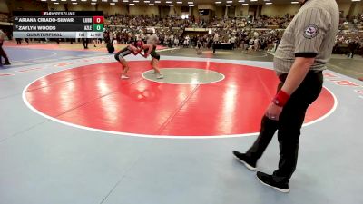 130 lbs Quarterfinal - Ariana Criado-Silvar, Lubbock vs Zaylyn Woods, Azle