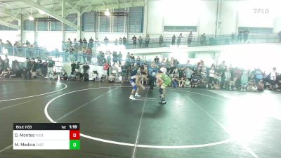 102 lbs Round Of 16 - Damian Montes, Yucaipa Thunder WC vs Matthew Medina, Eastvale Elite