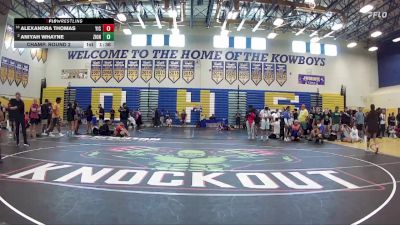 100 lbs Champ. Round 2 - Alexandra Thomas, YIC vs Aniyah Whayne, Attack