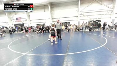 74 lbs Finals (8 Team) - Fletcher Lewis, Wyoming Gold vs Bentley Newman, Team Oregon
