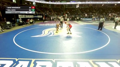 I-110 lbs Cons. Semi - Will Soto, Newburgh Free Academy vs John Winseman, St. Francis