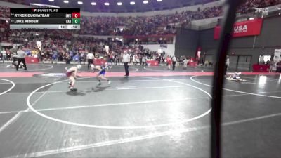 76 lbs Champ. Round 1 - Luke Kidder, Hartford vs Ryker DuChateau, Luxemburg-Casco Wrestling Club