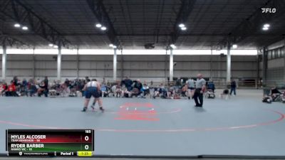 165 lbs Round 2 (4 Team) - Myles Alcoser, Team Renegade vs Ryder Barber, Hawks WC