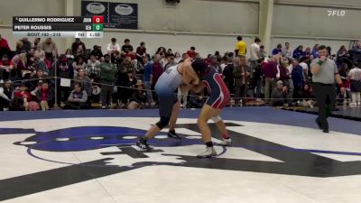 215 lbs Quarterfinal - Guillermo Rodriguez, St. John The Baptist vs Peter Roussis, St. Joseph, Sea