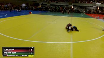 45 lbs Quarterfinal - Luke Spandl, LPGE/B Wolves vs Kashtyn Dorn, Adrian