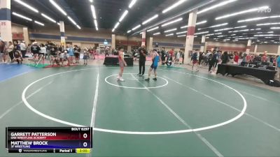 120 lbs Cons. Round 2 - Garrett Patterson, ONE Wrestling Academy vs Matthew Brock, 3F Wrestling