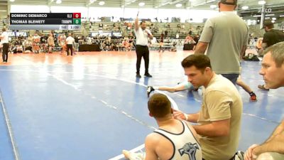 113 lbs Rr Rnd 3 - Dominic DeMarco, Illinois Menace - HSB vs Thomas Blewett, Triumph Blue - HSB