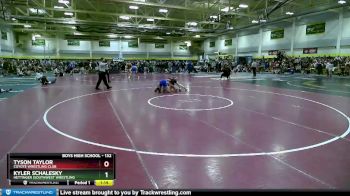 132 lbs Champ. Round 2 - Kyler Schalesky, Hettinger (southwest Wrestling vs Tyson Taylor, Coyote Wrestling Club