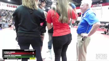 120 lbs Champ. Round 1 - Martin Bocanegra, Rancho Cucamonga vs Syrus Singh, Laguna Hills