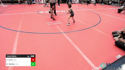 55 lbs Consolation - Easton Ortiz, Keystone Wrestling Club vs Braxxtyn Walker, HURRICANE WRESTLING ACADEMY