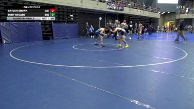 135 lbs Quarterfinal - Baylor Shunk, Centre Hall vs Tony Decato, Winsted